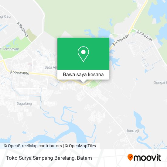 Peta Toko Surya Simpang Barelang