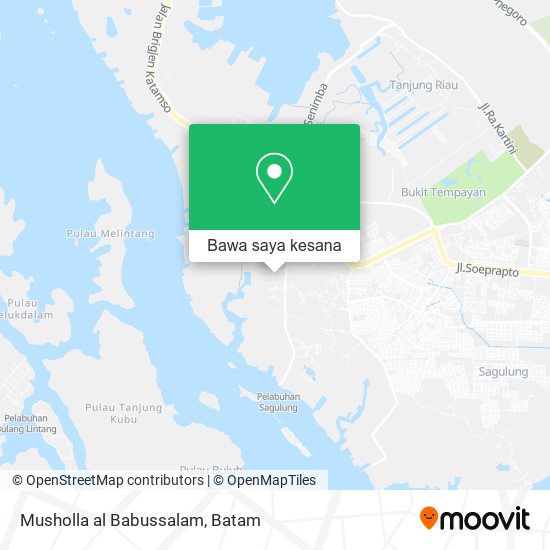 Peta Musholla al Babussalam