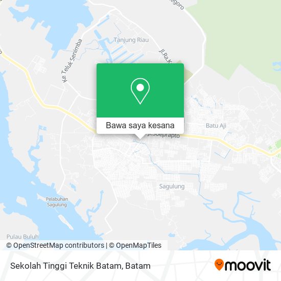 Peta Sekolah Tinggi Teknik Batam