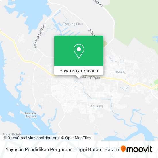 Peta Yayasan Pendidikan Perguruan Tinggi Batam
