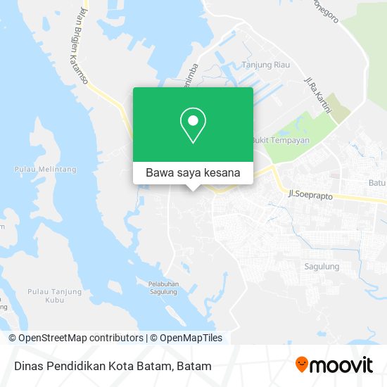 Peta Dinas Pendidikan Kota Batam