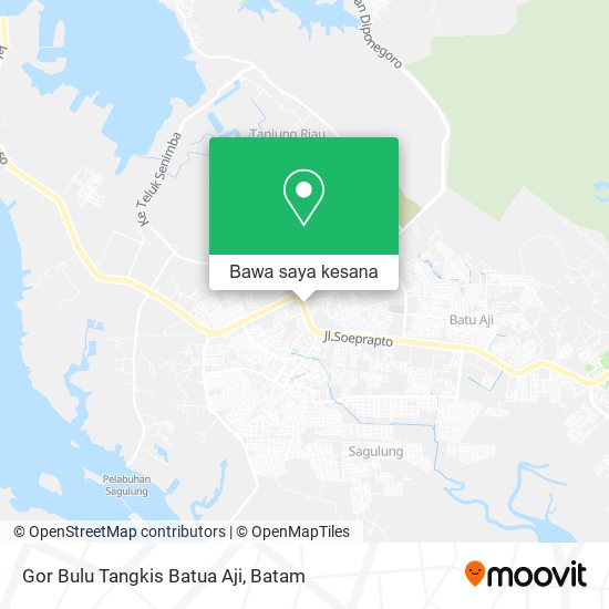 Peta Gor Bulu Tangkis Batua Aji