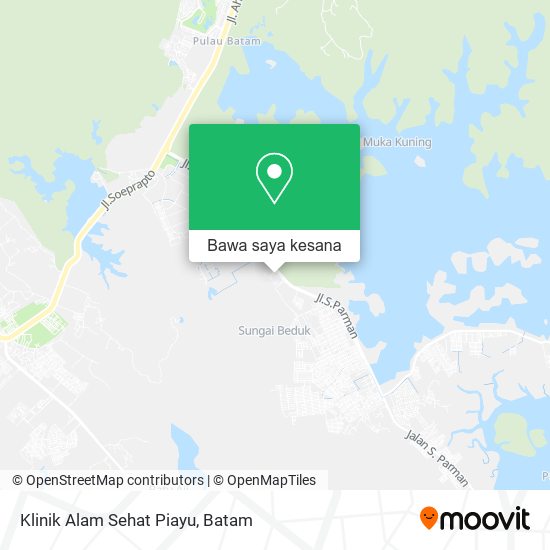 Peta Klinik Alam Sehat Piayu