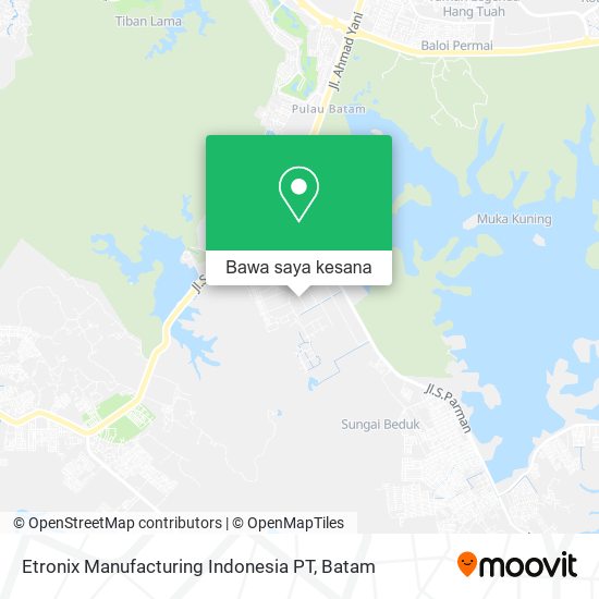 Peta Etronix Manufacturing Indonesia PT