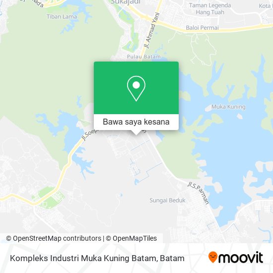 Peta Kompleks Industri Muka Kuning Batam