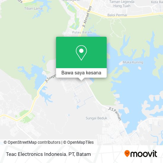 Peta Teac Electronics Indonesia. PT