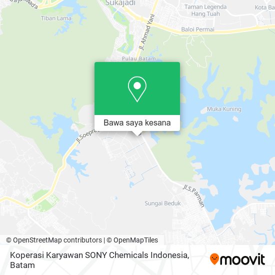 Peta Koperasi Karyawan SONY Chemicals Indonesia