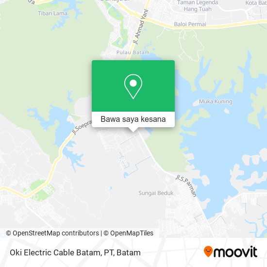 Peta Oki Electric Cable Batam, PT