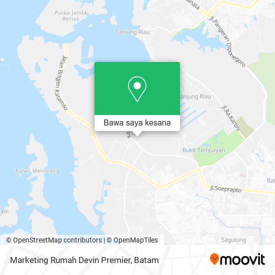Peta Marketing Rumah Devin Premier