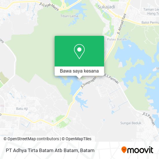 Peta PT Adhya Tirta Batam Atb Batam