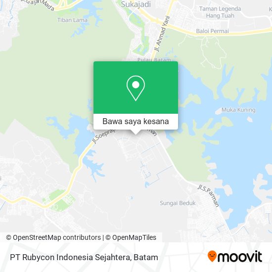 Peta PT Rubycon Indonesia Sejahtera