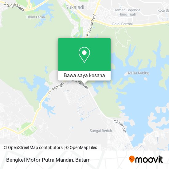 Peta Bengkel Motor Putra Mandiri