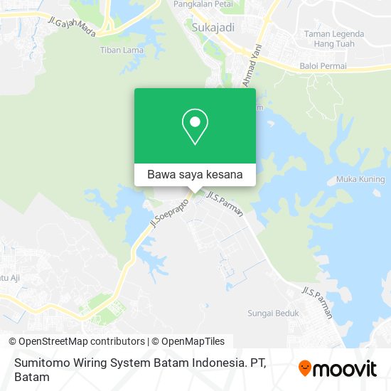 Peta Sumitomo Wiring System Batam Indonesia. PT