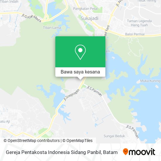 Peta Gereja Pentakosta Indonesia Sidang Panbil