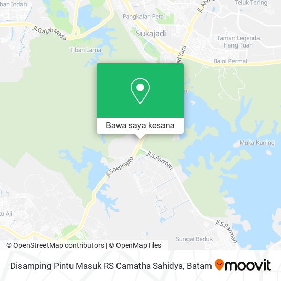 Peta Disamping Pintu Masuk RS Camatha Sahidya
