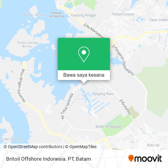 Peta Britoil Offshore Indonesia. PT