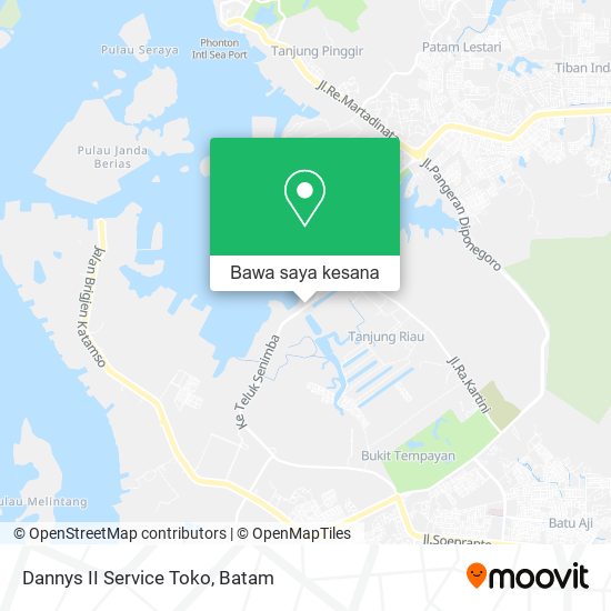 Peta Dannys II Service Toko