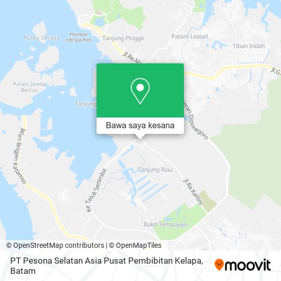 Peta PT Pesona Selatan Asia Pusat Pembibitan Kelapa