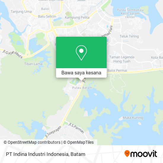 Peta PT Indina Industri Indonesia