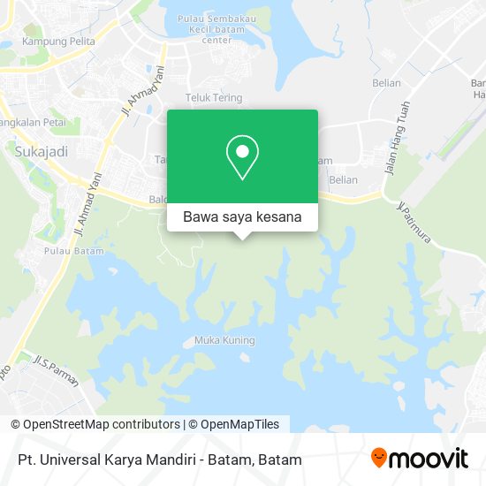 Peta Pt. Universal Karya Mandiri - Batam