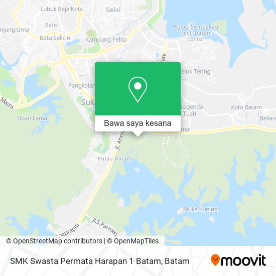 Peta SMK Swasta Permata Harapan 1 Batam