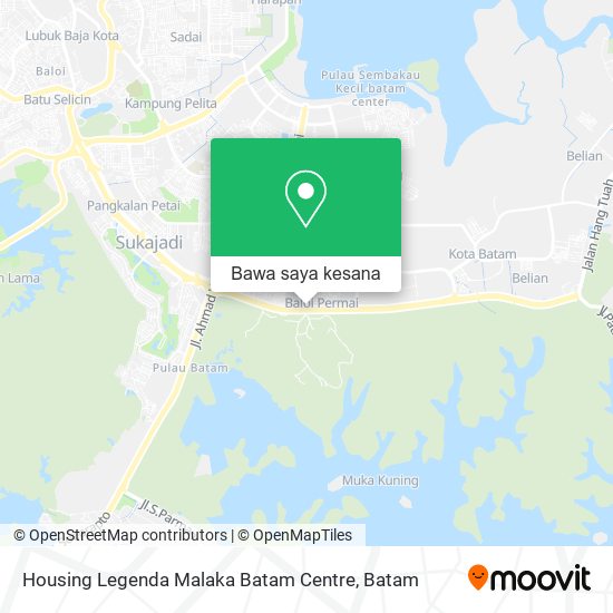 Peta Housing Legenda Malaka Batam Centre