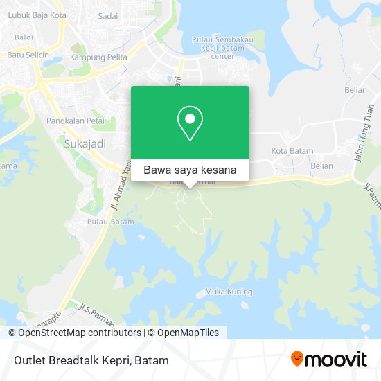 Peta Outlet Breadtalk Kepri