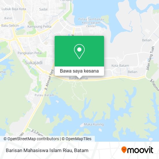Peta Barisan Mahasiswa Islam Riau