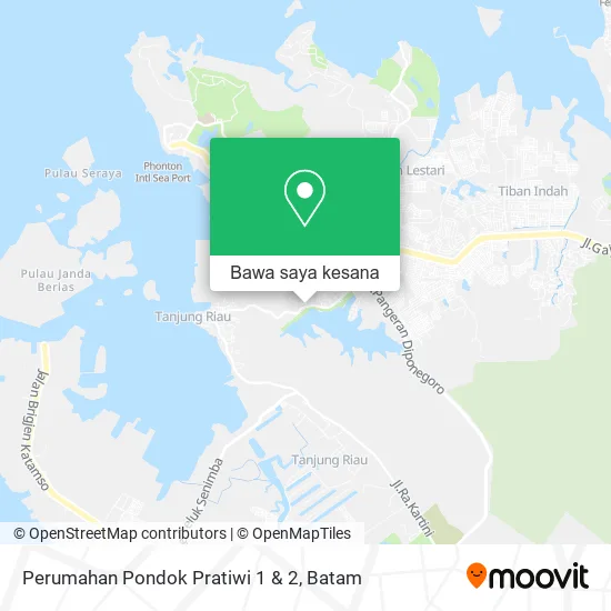 Peta Perumahan Pondok Pratiwi 1 & 2