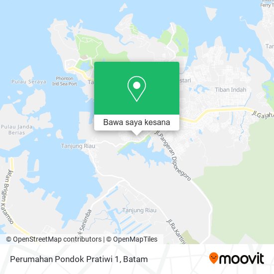 Peta Perumahan Pondok Pratiwi 1