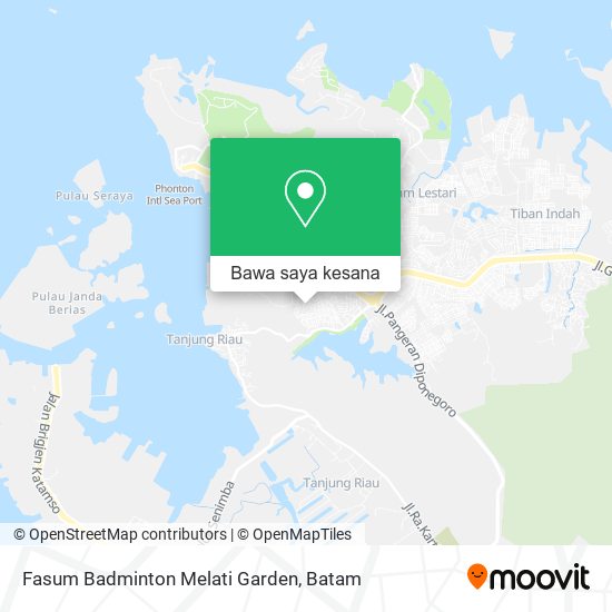 Peta Fasum Badminton Melati Garden