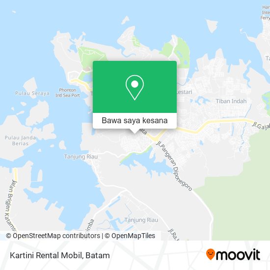 Peta Kartini Rental Mobil