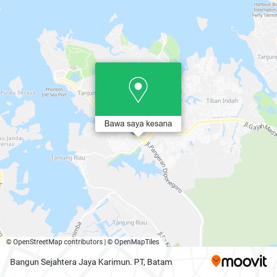 Peta Bangun Sejahtera Jaya Karimun. PT