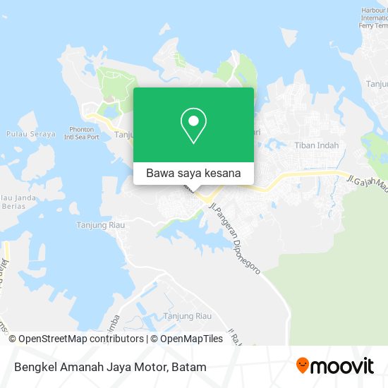 Peta Bengkel Amanah Jaya Motor