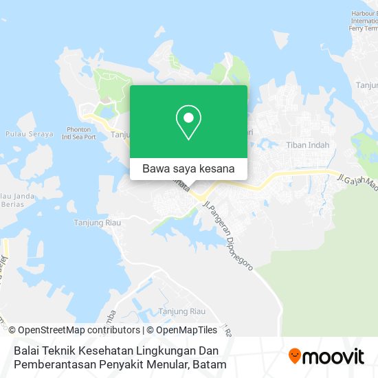 Peta Balai Teknik Kesehatan Lingkungan Dan Pemberantasan Penyakit Menular