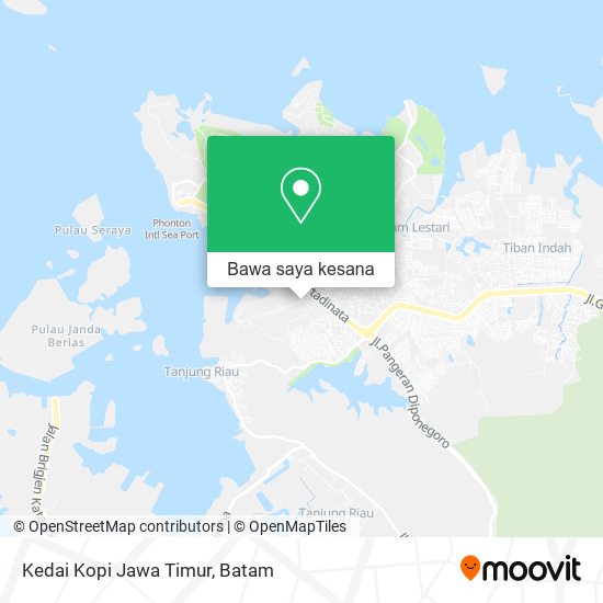 Peta Kedai Kopi Jawa Timur