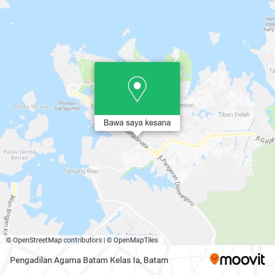 Peta Pengadilan Agama Batam Kelas Ia