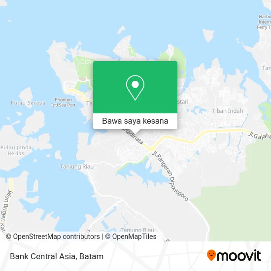 Peta Bank Central Asia