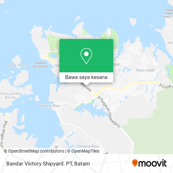 Peta Bandar Victory Shipyard. PT