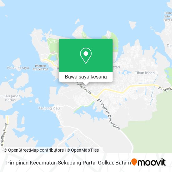 Peta Pimpinan Kecamatan Sekupang Partai Golkar