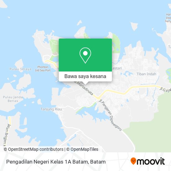 Peta Pengadilan Negeri Kelas 1A Batam