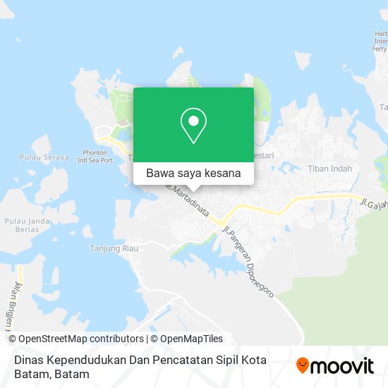 Peta Dinas Kependudukan Dan Pencatatan Sipil Kota Batam