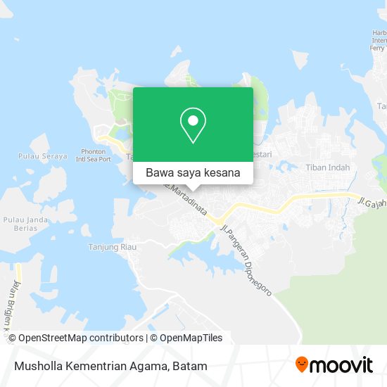 Peta Musholla Kementrian Agama
