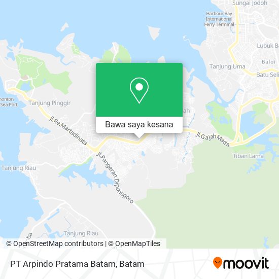 Peta PT Arpindo Pratama Batam