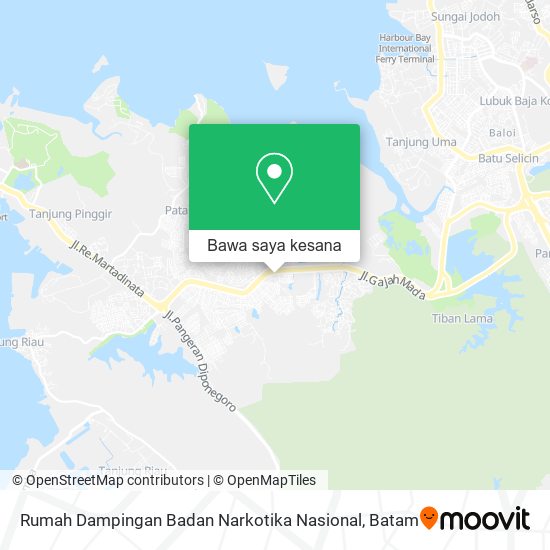 Peta Rumah Dampingan Badan Narkotika Nasional