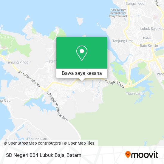 Peta SD Negeri 004 Lubuk Baja