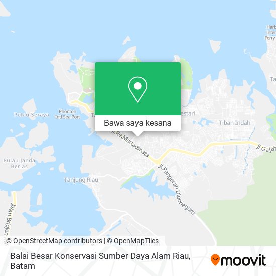 Peta Balai Besar Konservasi Sumber Daya Alam Riau