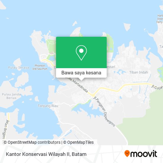 Peta Kantor Konservasi Wilayah II