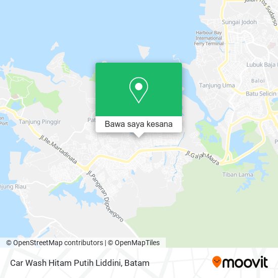 Peta Car Wash Hitam Putih Liddini