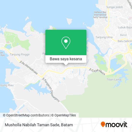 Peta Musholla Nabilah Taman Sade